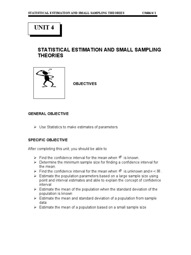 Statistical Estimation and Confidence Intervals | PDF | Confidence ...