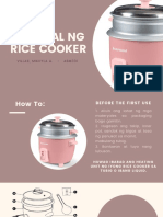 Villas - Manwal NG Rice Cooker