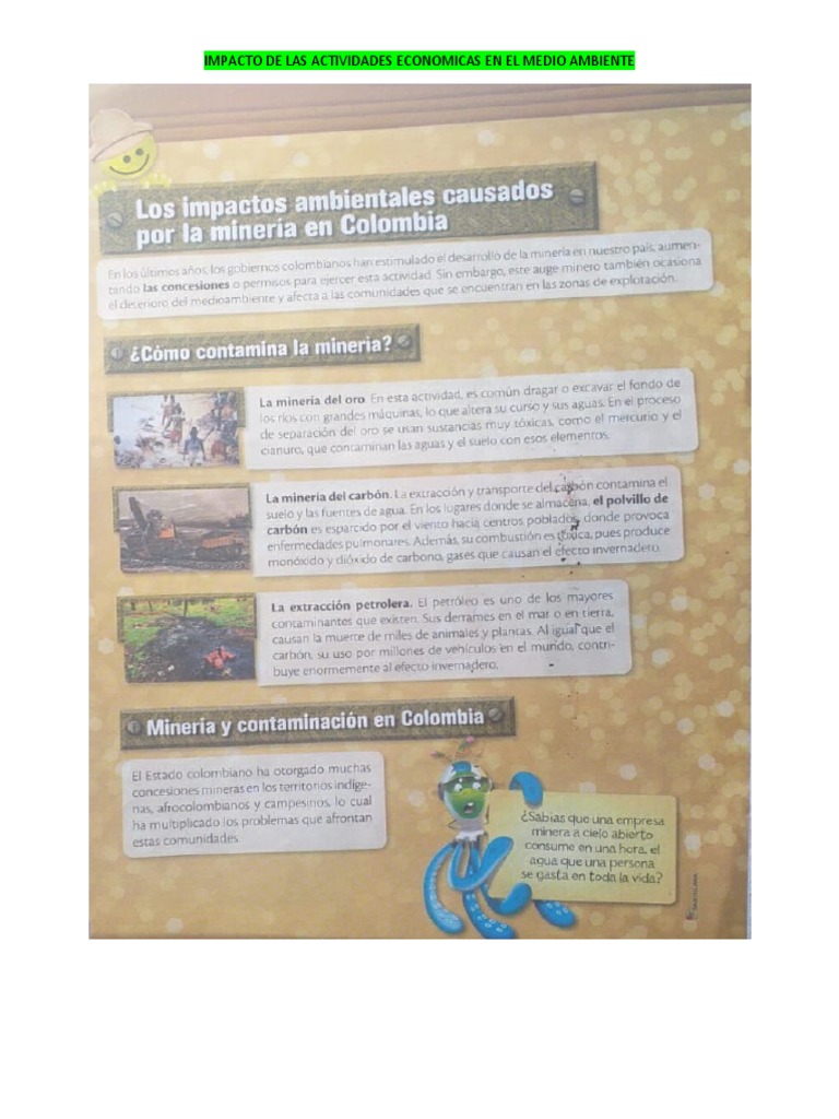 Impacto de la Minería en el Medio Ambiente | PDF | Ciencia y ...