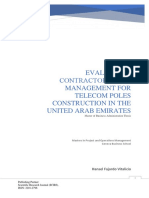 Evaluating Contractors Risk Management For Telecom Poles Construction in The United Arab Emirates