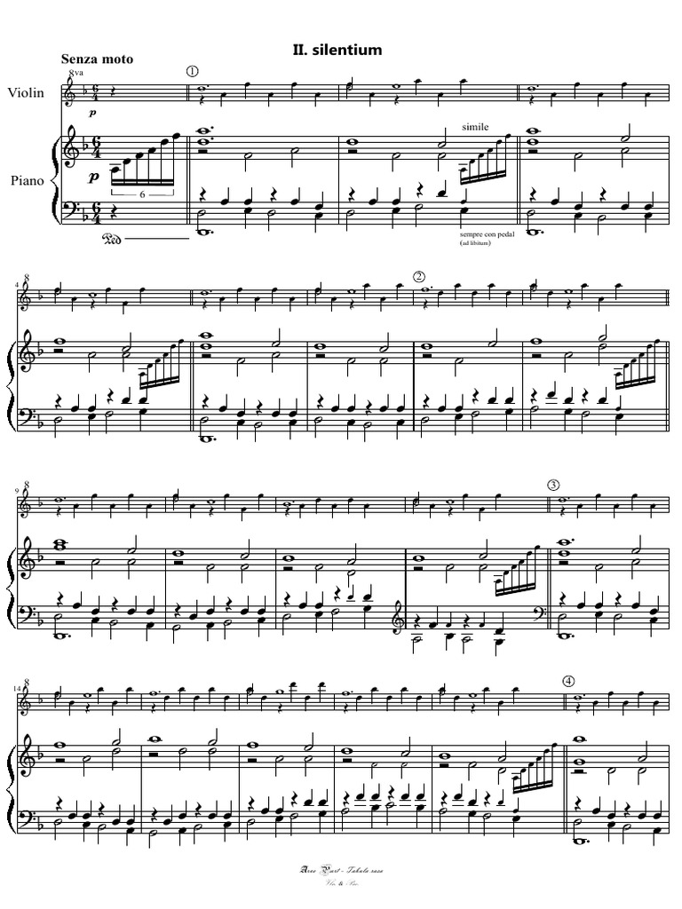 Arvo Pärt Tabula_rasa II Silentium Pno PDF