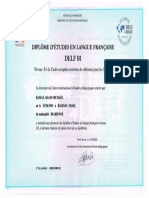 Page de Diplôme DELF B1 KAMAL ADAM MICHAEL