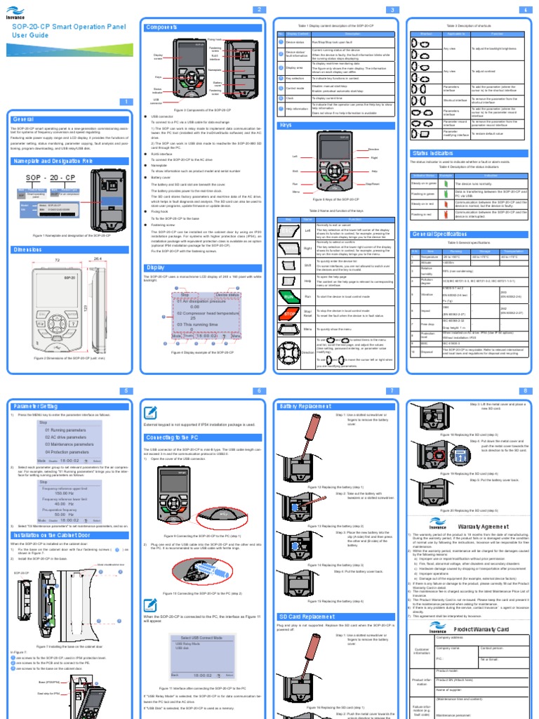 SOP-20-CP Smart Operation Panel User Guide | PDF | Usb | Personal Computers