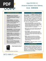 Ubee DOCSIS 3.0 Advanced Wireless Voice Gateway Model: DVW32CB