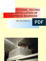 Testing of NEOPRENE Bearings SKG