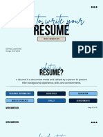 How To Write Your Resume Work Immersion Report