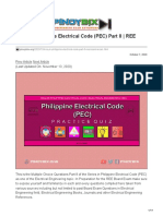 MCQ in Philippine Electrical Code (PEC) Part 8 REE Board Exam Questions