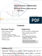 Information Network Security Administration: Department of Electronics Warfare Engineering and Operation