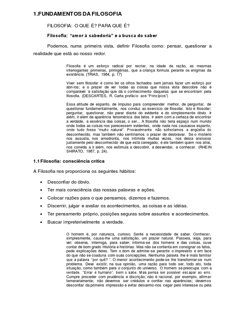 Apostila de Filosofia Da Educação | PDF | Science | Pedagogia