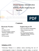 Information Network Security Administration: Department of Electronics Warfare Engineering and Operation
