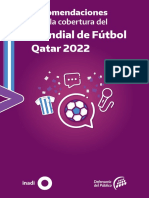 El Manual Del Mundial Qatar 2022 Presentado Por El Inadi para Periodistas
