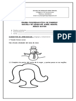 PRUEBA Psicoeducativa de Ingreso MEDIO MAYOR 2021