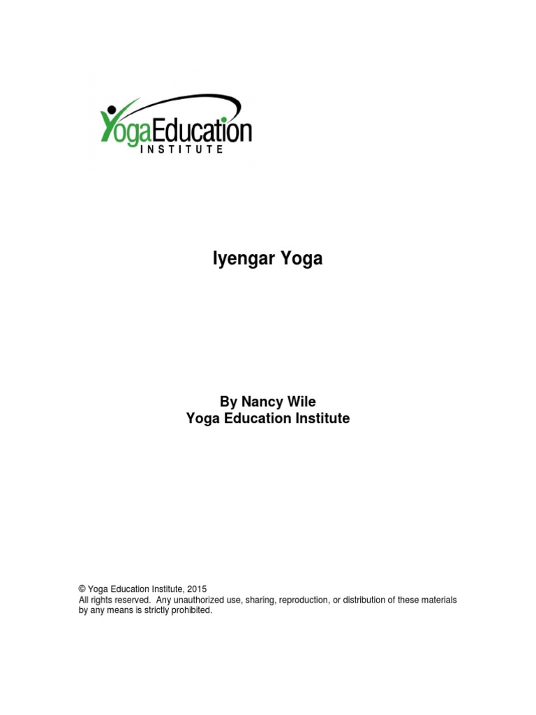 Iyengar Yoga Pdf Asana Hatha Yoga