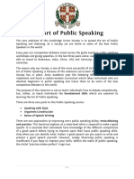 The Art of Public Speaking Livro