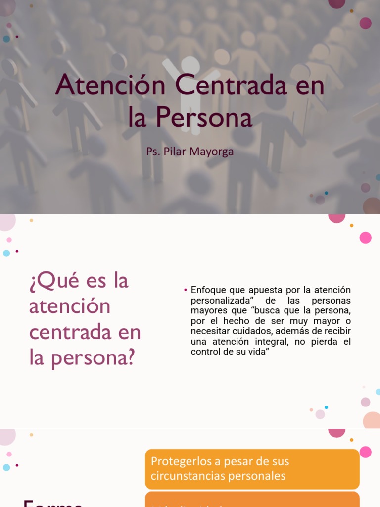 Modulo 3 Atencion Centrada En La Persona Pdf Comportamiento Adultos