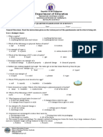 First Quarter Examination in Science V