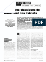 Les Filières Classiques de Traitement Des Lixiviats: Classical Net Works of Landfill Leachate Treatments