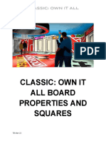 Classic Own It All Board Properties and Squares May22