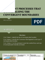 Different Processes That Occurs Along The Convergent Boundaries