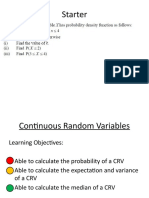 Continuous Random Variables 2
