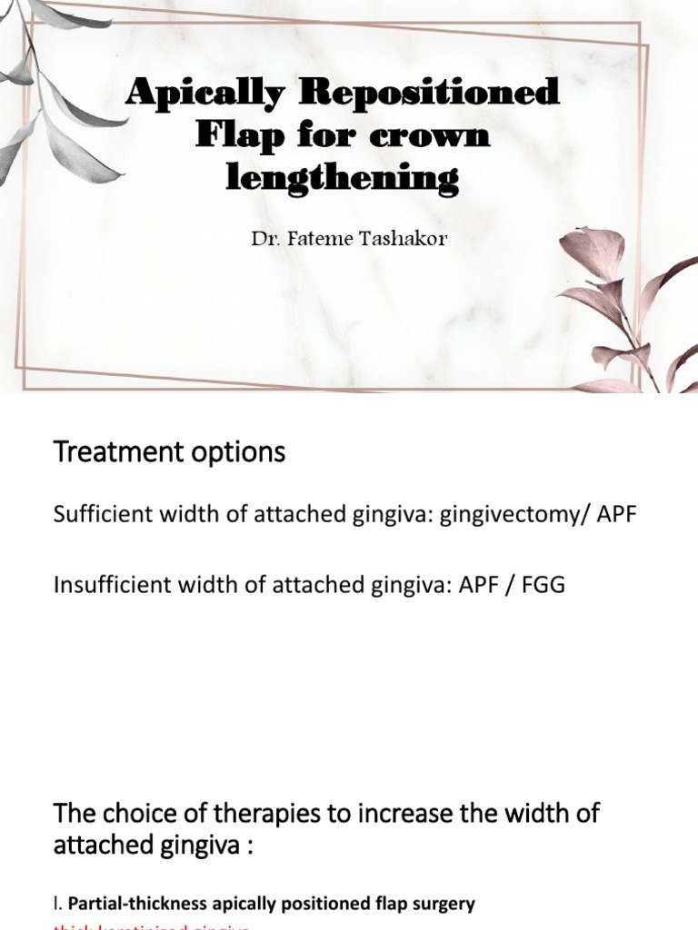 Apically Position Autosaved PDF Medical Specialties Dentistry