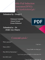 Double-Fed Induction Generator (DFIG)