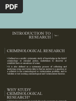 Introduction To Research