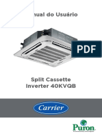 Manual Do Usuario Carrier Split Cassette Inverter 40KVQB