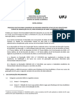 Edital - Mudanças de Grau Acadêmico Habilitação e Turno 2022 2