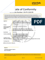 IEC 61000 Certificate