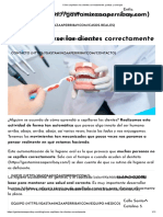 Cómo Cepillarse Los Dientes Correctamente - Pautas y Consejos