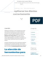 Cómo Cepillarse Los Dientes Correctamente - IMED Dental