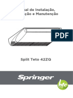 Manual de Instalação e Manutenção Split Teto 42ZQ