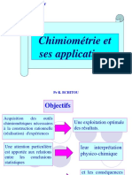 Chimiométrie Et Ses Applications