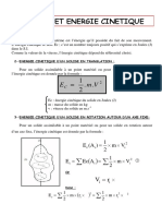 Travail Et Energie Cinetique Resume de Cours 2