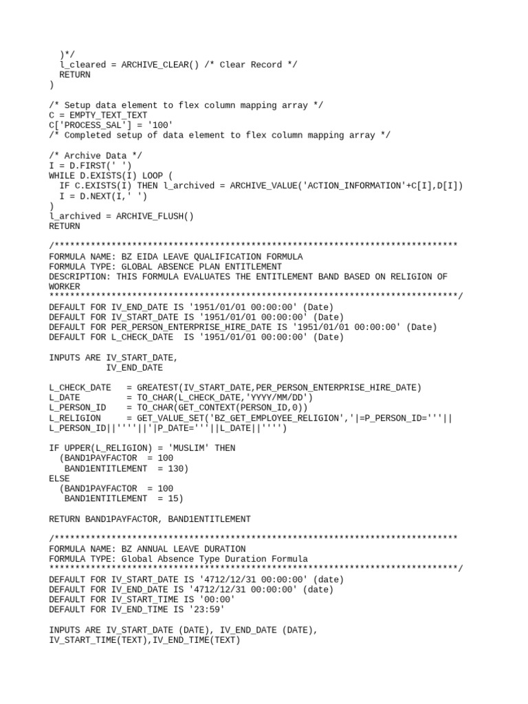 Absence and Calculation Card Details | PDF | Computer Programming ...