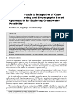 A Novel Approach To Integration of Case Based Reasoning and Biogeography Based Optimization For Exploring Groundwater Possibility