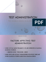 5 Test Administration