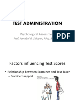5 Test Administration Lecture