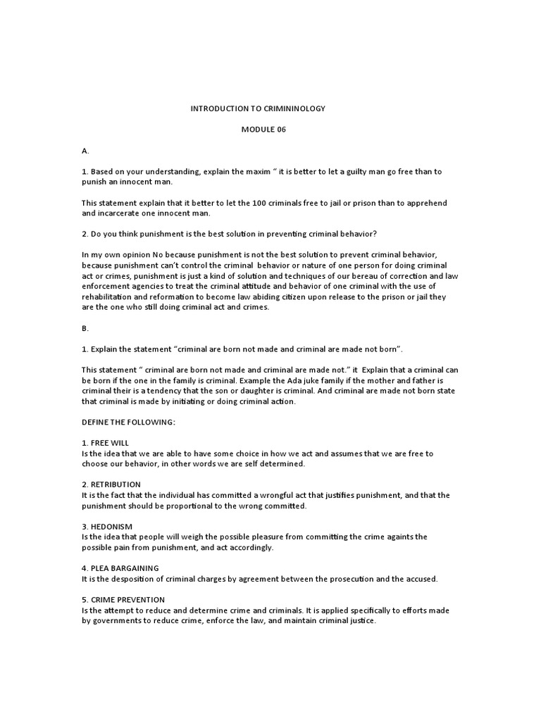 Intro to crim 6 pdf crime violence crimes