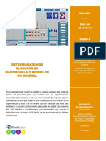 Determinación de cloruros y hierro mediante volumetría