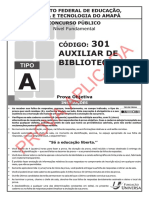 Funiversa 2016 if-AP Auxiliar-De-biblioteca Prova