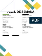 Final de Semana - Avisos