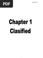 Chapter 1 - Data Representation Classified