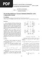 15__ISSN_1392-1215_Wavelet Based Reference Current Calculation Method for Active Compensation Systems