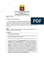 Guía de Actividades Genero Dramatico 2 Medio A B