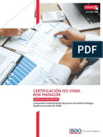 Certificacioìn ISO 31000 Risk Manager