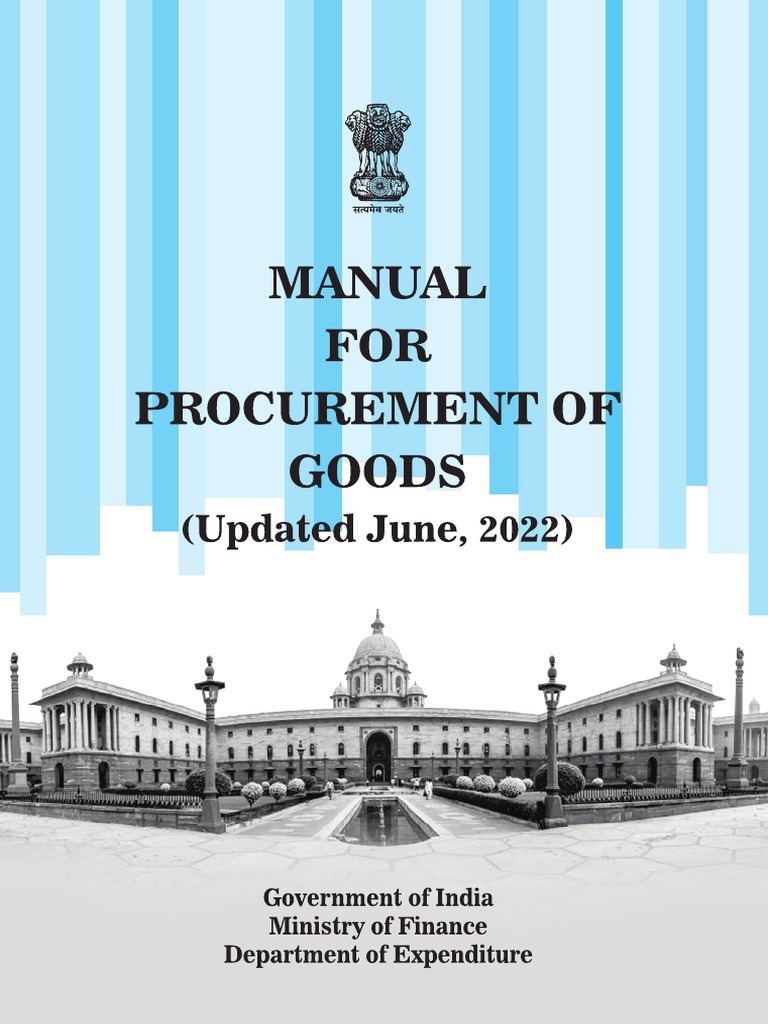 Manual For Procurement of Goods 1 PDF Procurement Request For