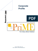 Corporate Profile of PriME