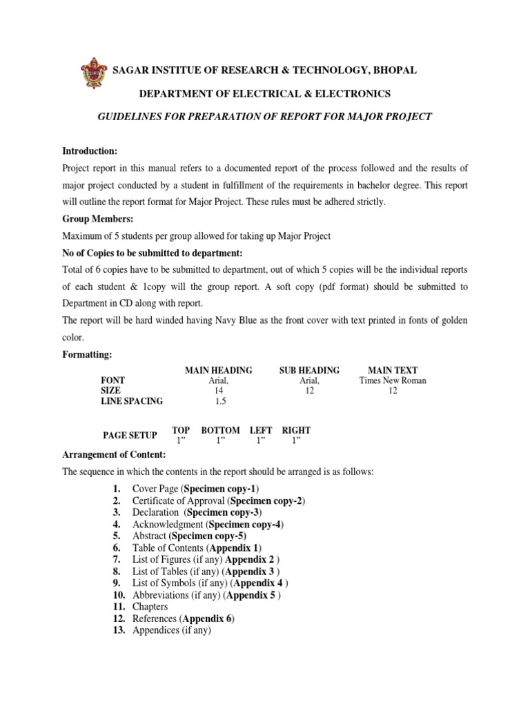 Major Project Report Guidelines - EEE | PDF | Mimo | Computer Engineering